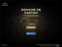 Tablet Screenshot of domainedecanton.com